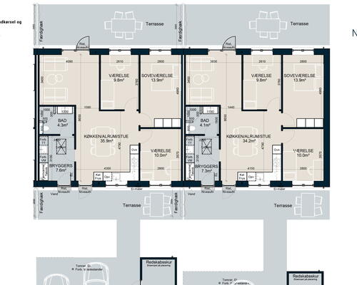 4 værelses hus i Bredsten