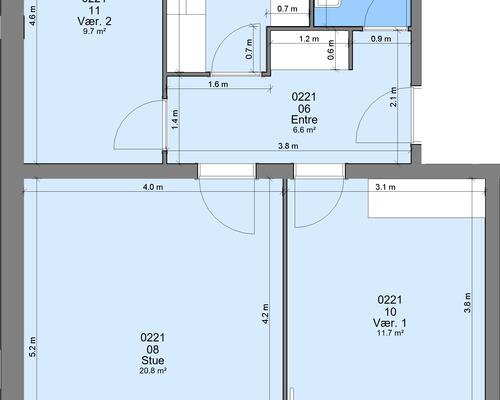 3 værelses lejlighed i Randers SV