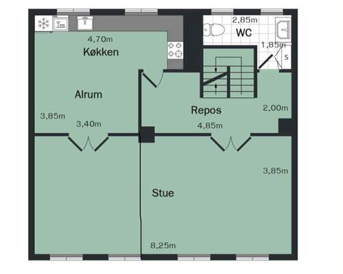 Lækker lejlighed i hjertet af Aalborg