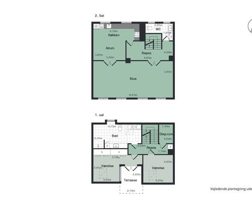 Lækker lejlighed i hjertet af Aalborg