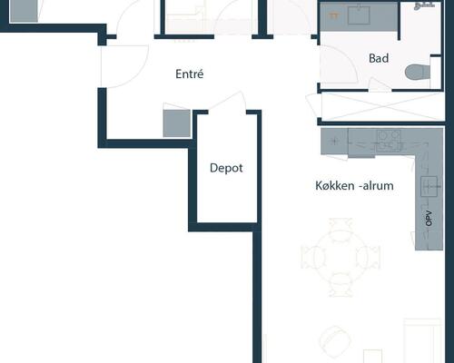 4 værelses lejlighed på Mudillesvej i Brøndby udlejes