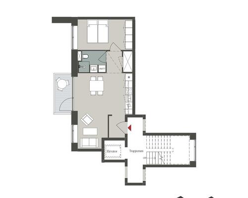 1 værelses lejlighed i Odense V