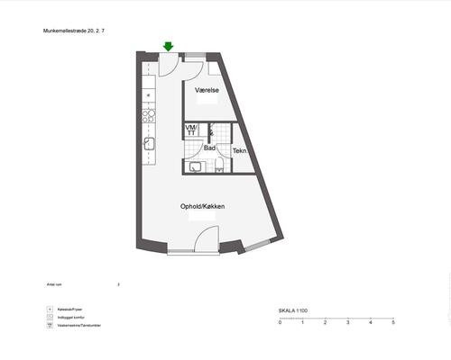 2 værelses lejlighed i Odense C