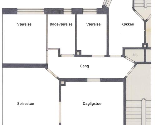 4 værelses lejlighed i Århus C