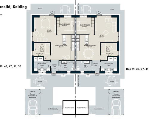 3 værelses hus i Kolding