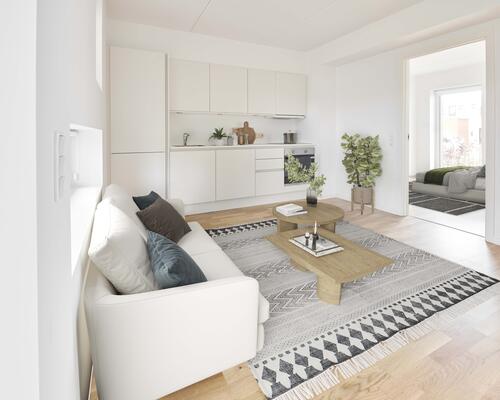 Eftertragtet 3-værelses med terrasse og tæt på Aarhus