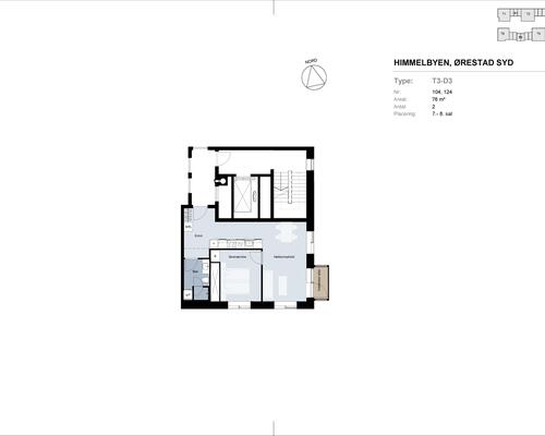 2 værelses lejlighed i København S