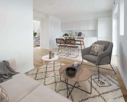 Delevenlig 3-værelses med altan og tæt på Aarhus C