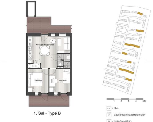 Delevenlig 3-værelses med altan og tæt på Aarhus C