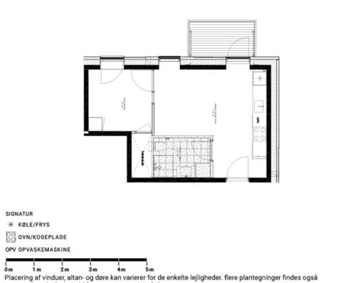Nyopført 2-værelses lejlighed på Ankomstpladsen
