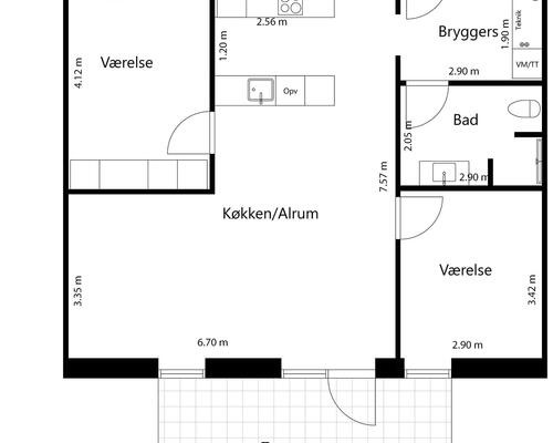 3 værelses hus i Vejle