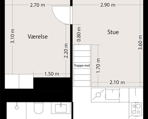 2 værelses lejlighed i Risskov