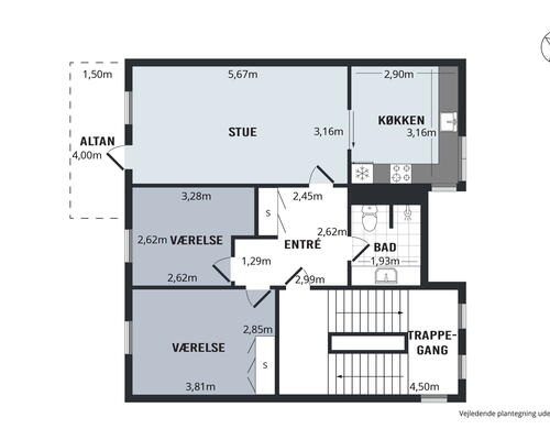 3 værelses lejlighed i Odense C