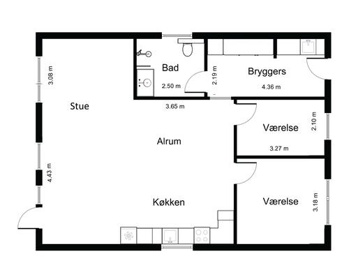 3 værelses hus i Hjortshøj
