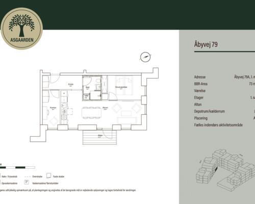 3 værelses lejlighed i Åbyhøj