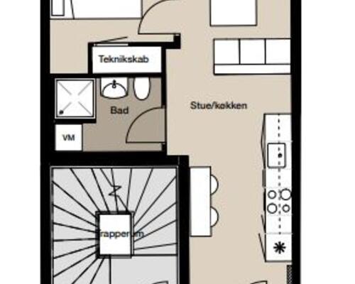 2 værelses lejlighed i Aalborg