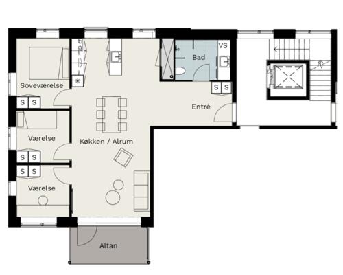 4 værelses lejlighed i Viborg