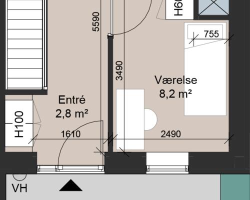 Skønt 4-værelses rækkehus på 106 m2 (93 m2 BBR) i 2-plan.