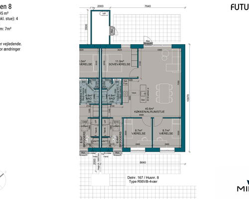 4 værelses hus i Haslev