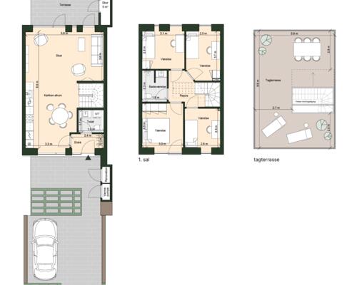 5 værelses lejlighed i Lynge