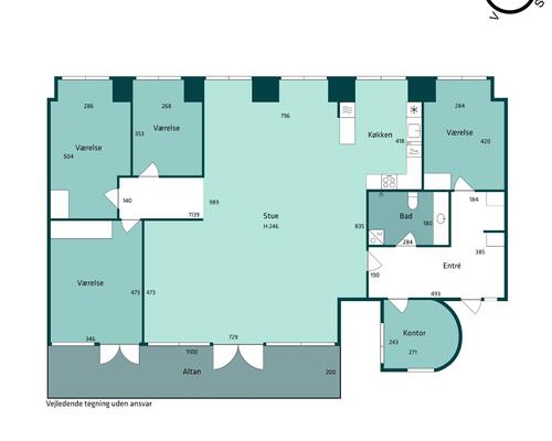 5 værelses lejlighed i Hjørring