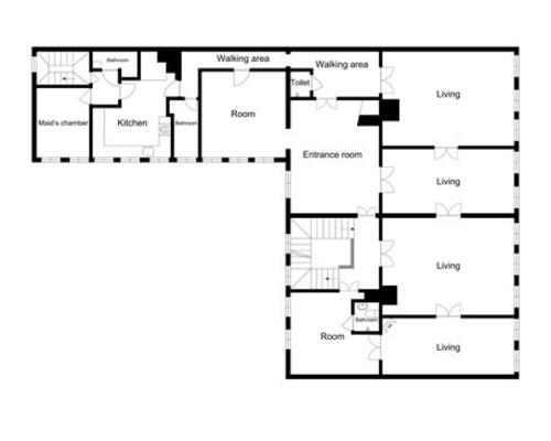 4 værelses lejlighed i København K