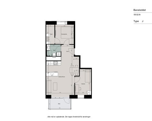 Stilren 3-værelses lejlighed med god planløsning og gode indretnings muligheder. Lyst og veldisponeret - Ingen bindingsperiode!