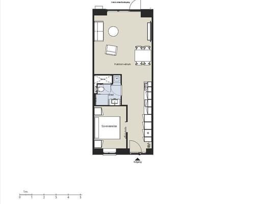 2 værelses lejlighed i Haslev