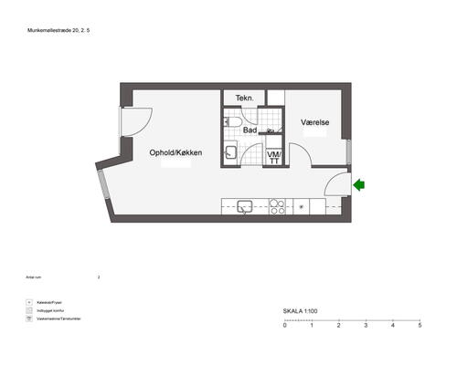 Lækker 2-værelses ved Eventyrshaven i Odense C! - KUN 2 MÅNEDERS DEPOSITUM