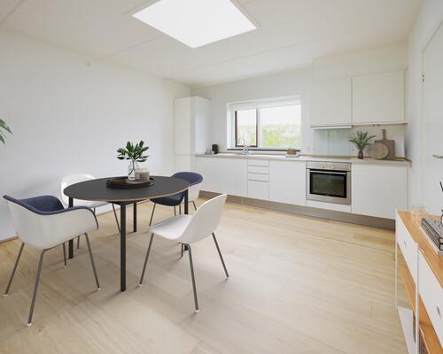 Eftertragtet 3-værelses rækkehus i Viby med egen have