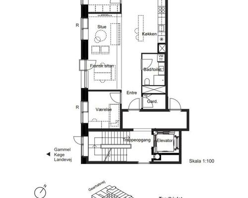 2 værelses lejlighed i Valby