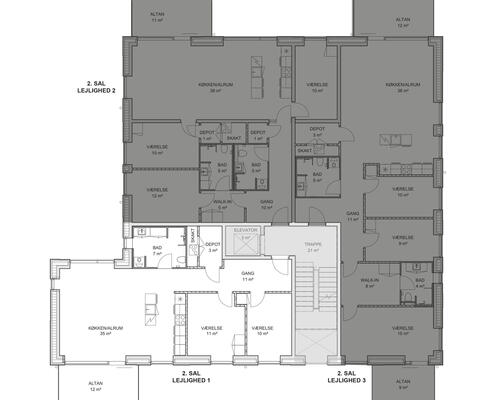 1 værelses lejlighed i Viborg