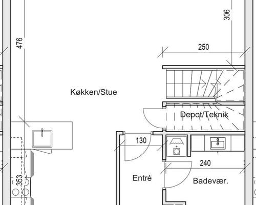 1 værelses hus i Viborg