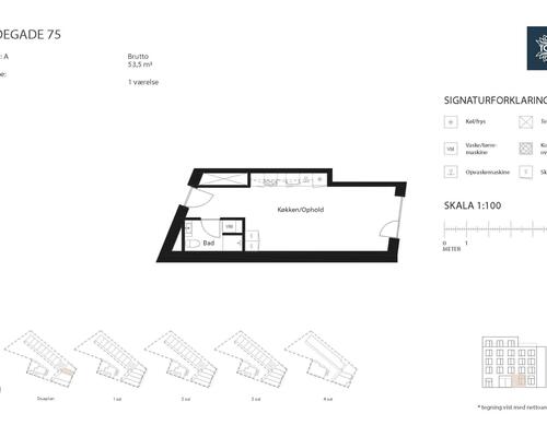 1 værelses lejlighed i Odense C