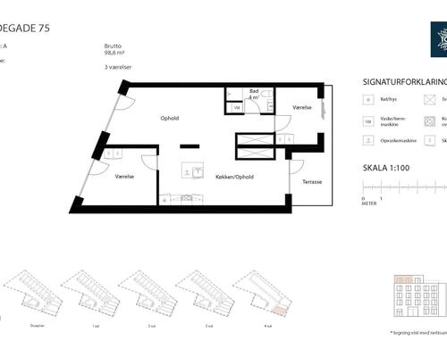 1 værelses lejlighed i Odense C