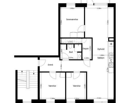4 værelses lejlighed i Odense S
