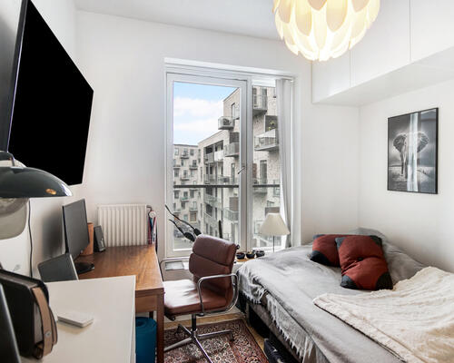 Flot og delevenlig 4-værelses lejlighed i Bryggerhaven