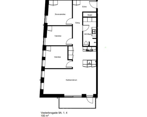 Ny lejlighed med egen altan