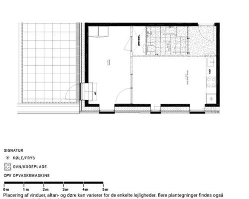Nyopført 2-værelses lejlighed med tagterrasse på Ankomstpladsen