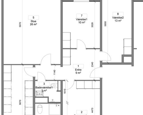 4 værelses lejlighed i Nørresundby