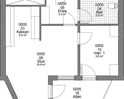 2 værelses lejlighed i Haderslev