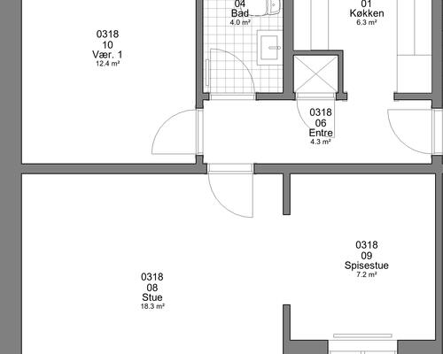 2 værelses lejlighed i Haderslev