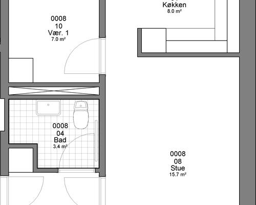 2 værelses lejlighed i Haderslev
