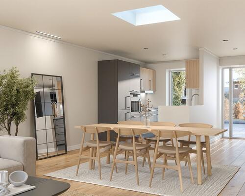 Skøn nyopført 1-planslejlighed i Snejbjerg med privat have/terrasse og mulighed for ladestander.