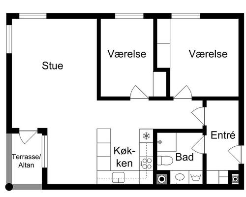 3 værelses lejlighed i Kongens Lyngby