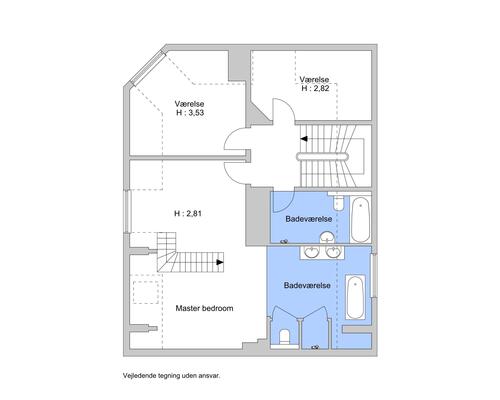 8 værelses hus i København K