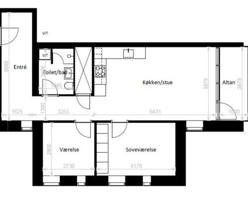 3 værelses lejlighed i Kolding