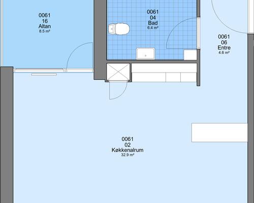 1 værelses lejlighed i Viborg