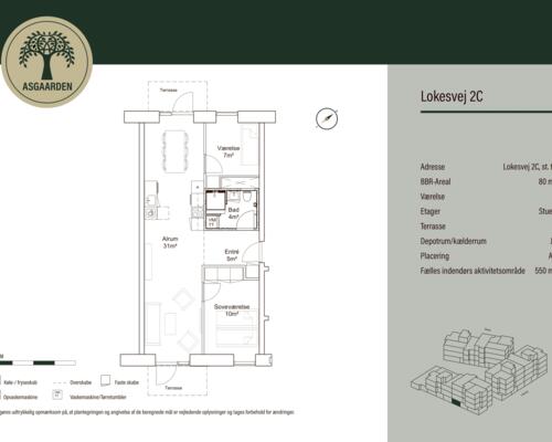 3 værelses lejlighed i Åbyhøj