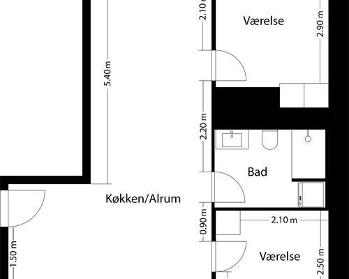 3 værelses lejlighed i Risskov